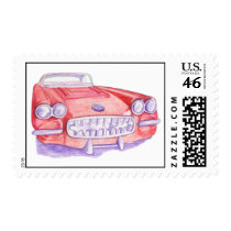 Toy Red Car Stamp by floatinglemons Toy Red Car Stamp