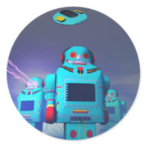 Toy Robos on the Attack Sticker