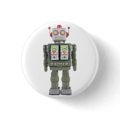 Toy Robot Buttons by Just_Buttons