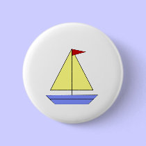 Toy Sailboat - Button
