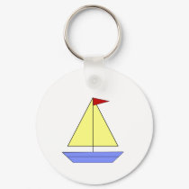 Toy Sailboat - Keychain by SuperDays Toy Sailboat - Keychain