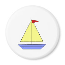 Toy Sailboat - Magnet by SuperDays Toy Sailboat - Magnet