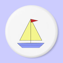 Toy Sailboat - Magnet