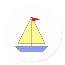 Toy Sailboat - Sticker