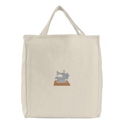 Toy Sewing Machine Embroidered Bag by ZazzleEmbroidery