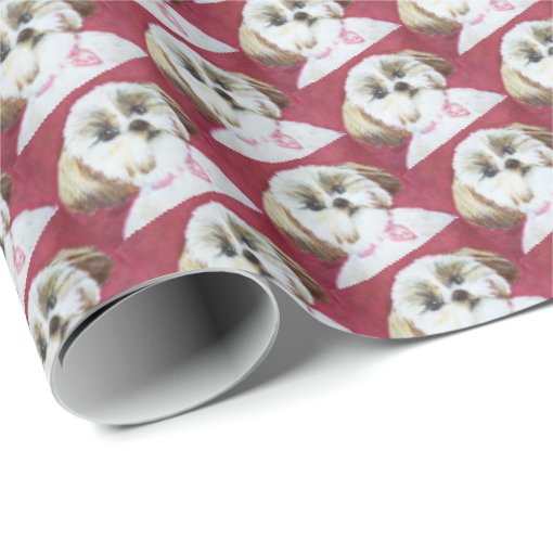 TOY SHIH TZU MIX WRAPPING PAPER Zazzle