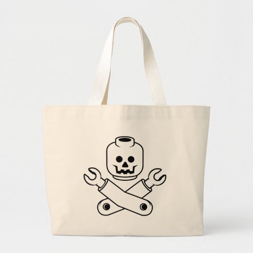 toy skull and crossbones tote bags
