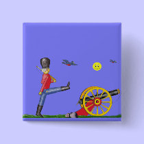 Toy Soldier and Toy Cannon...Button.