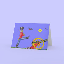 Toy Soldier and Toy Cannon...Card.