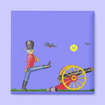 Toy Soldier and Toy Cannon...Magnet. magnets