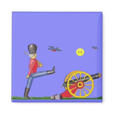 Toy Soldier and Toy Cannon...Magnet. by SuperDays