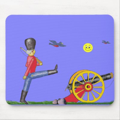 Toy Soldier and Toy Cannon...Mousepad. by SuperDays