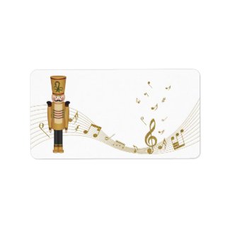 Toy Soldier Christmas Blank Address Labels label