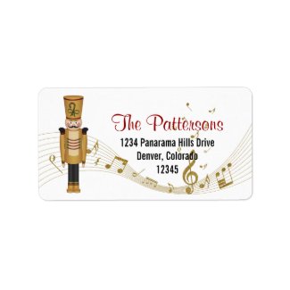 Toy Soldier Christmas Return Address Label label