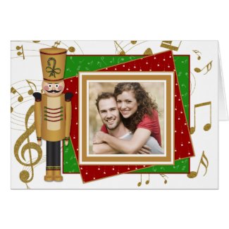 Toy Soldier Photo Christmas Holiday Greeting Card