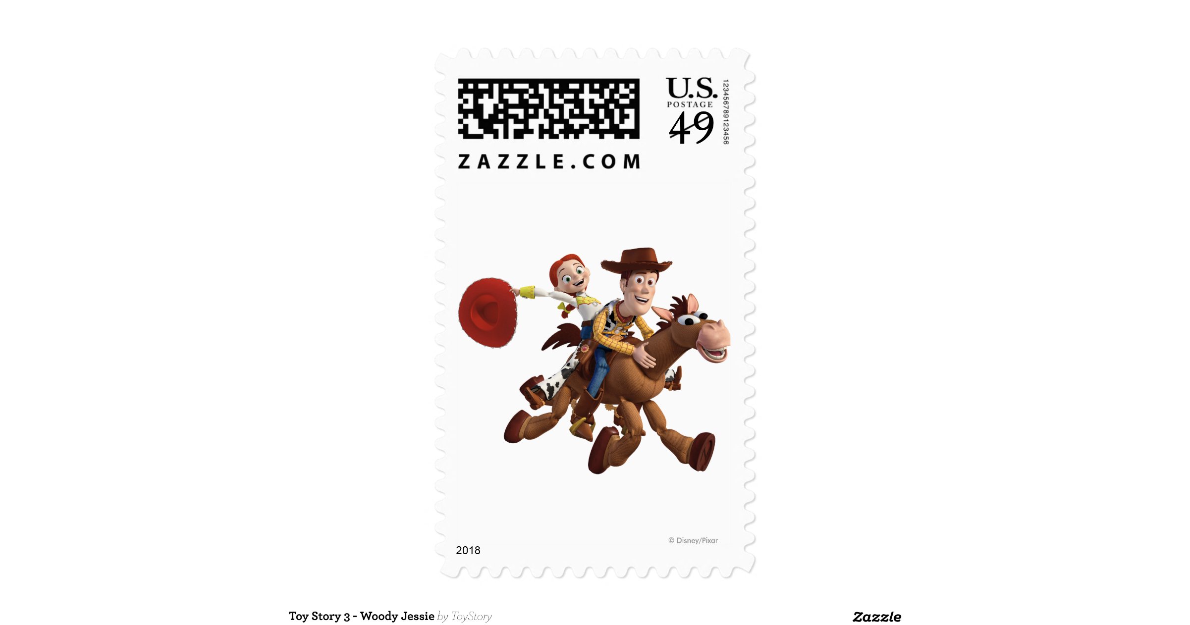 Toy Story 3 Woody Jessie Stamps Zazzle