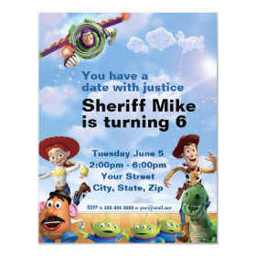 Toy Story Birthday Invitation 4.25