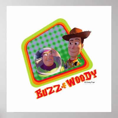 Toy Story Buzz and Woody Friends design posters