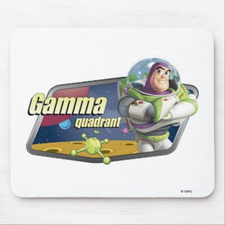 Toy Story Buzz Lightyear Gamma Quadrant logo mousepad