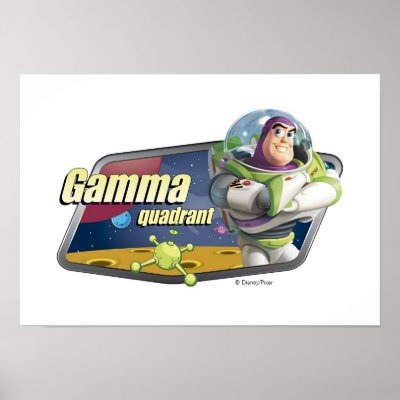Toy Story Buzz Lightyear Gamma Quadrant logo posters