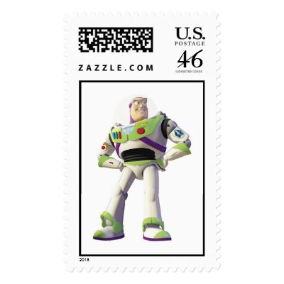 Toy Story Buzz Lightyear standing hands on hips postage