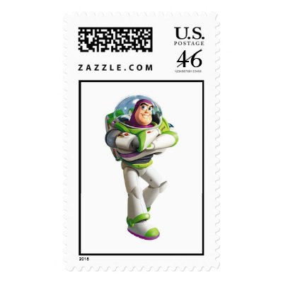 Toy Story Buzz Lightyear standing with folded arms postage