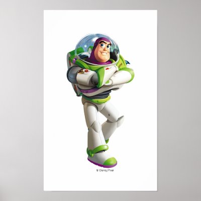 Toy Story Buzz Lightyear standing with folded arms posters