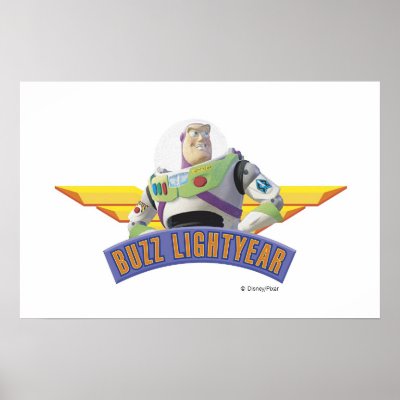 Toy Story Buzz Lightyear wings button pin posters
