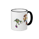 Toy Story Buzz Lightyear Woody running Coffee Mugs