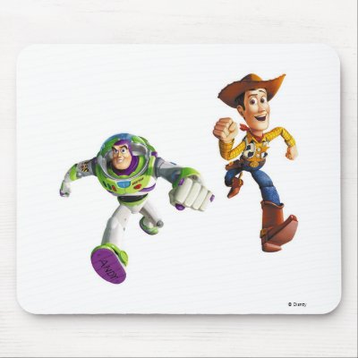 Toy Story Buzz Lightyear Woody running mousepads