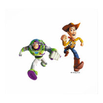Toy Story Buzz Lightyear Woody running posters