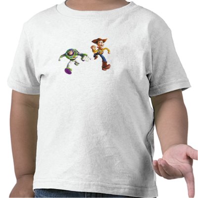 Toy Story Buzz Lightyear Woody running t-shirts