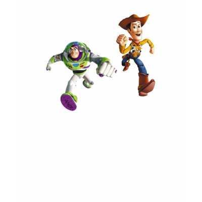 Toy Story Buzz Lightyear Woody running t-shirts