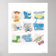 Toy Story: Polaroid Picture Collage Print