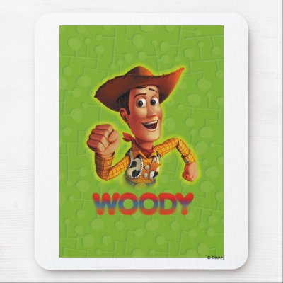 Toy Story Woody shaking fist mousepads