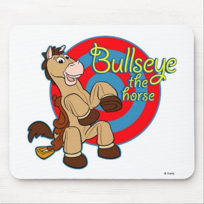 Toy Story's Bullseye mousepads