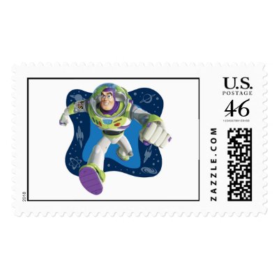 Toy Story's Buzz Lightyear running postage