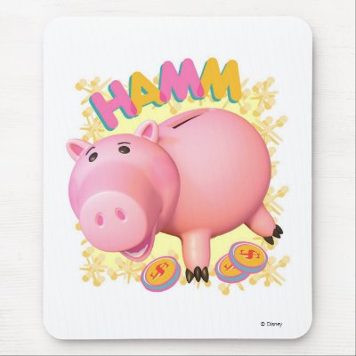 Toy Story's Hamm mousepads