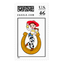 Toy Story's Jesse on Horseshoe Postage Stamp