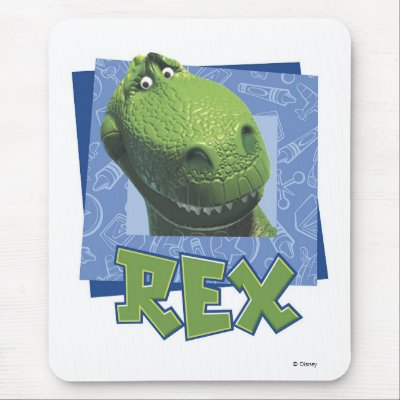Toy Story's Rex mousepads