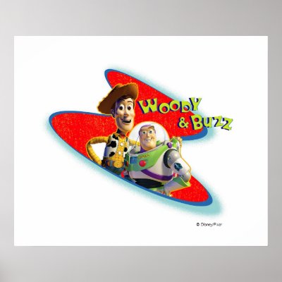 Toy Story's Woody and Buzz posters