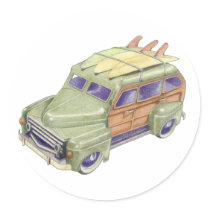 Toy Surf Car Sticker