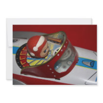 Toy Tin Retro Rocket/Space Ship Invitation
