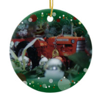 toy tractors for christmas 3 christmas tree ornament