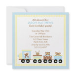 Toy Train Kids Birthday Party Invitations