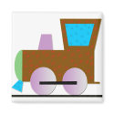 Toy train magnets