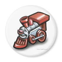 Toy Train magnets by FunGraphix Toy Train magnets