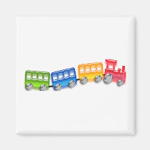 Toy Train Magnets