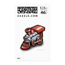 Toy Train postage by FunGraphix Toy Train postage