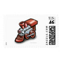 Toy Train postage by FunGraphix Toy Train postage